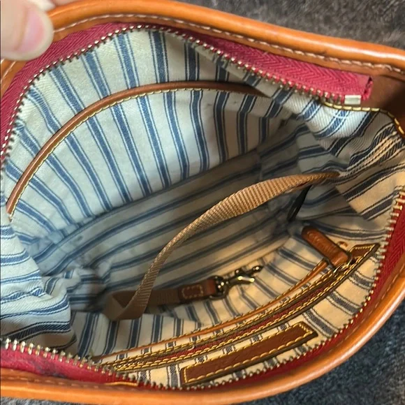 Dooney & Bourke Brown Leather Shoulder Bag - Picture 7 of 7